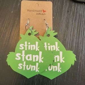 Hand Crafted Green Earrings